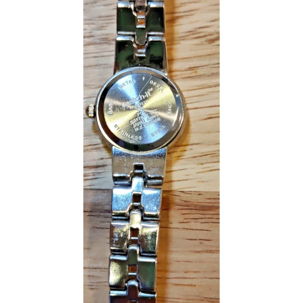 Ladies Watch-It Silver Tone Link Bracelet Analog Watch MLN3038 7
